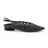 CafèNoir Ballerine in Nappa Traforata Donna Nero