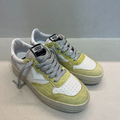 4B12 Sneakers Hyper-D111 Silver/Panna/Giallo
