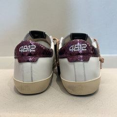4B12 Sneakers Suprime DB254 Bianco/Viola
