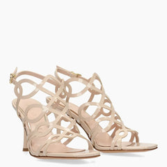 Albano Sandalo con Tacco Nude