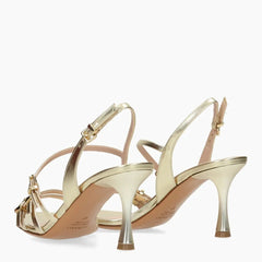 Albano Sandalo con Tacco Platino