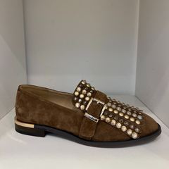 Alma en Pena I250205 Mocassini in Camoscio Donna Brown