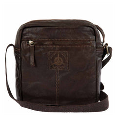 Avirex Borsa a Tracolla in Pelle Marrone