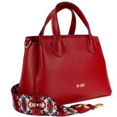 M Brc Borsa in Pelle Obona Rossa