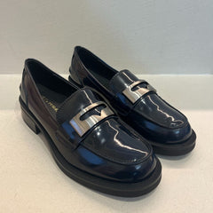 Bruno Premi Mocassino in Pelle Blu