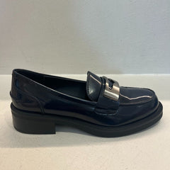 Bruno Premi Mocassino in Pelle Blu