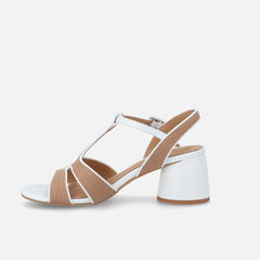 Bruno Premi BL3002X Sandali Donna Bianco/Cuoio