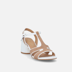 Bruno Premi BL3002X Sandali Donna Bianco/Cuoio