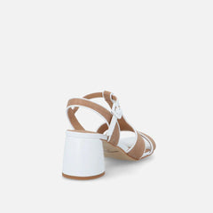 Bruno Premi BL3002X Sandali Donna Bianco/Cuoio