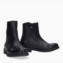 Bueno Stivaletto in Pelle Nero