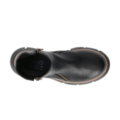 Bueno Z1501 Stivaletti Donna Nero/Taupe/Nero