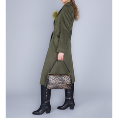 CafèNoir C3YA0903N079TG2 Borsa a Spalla Donna Animalier