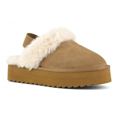Colors of California Platform Slipper Tan