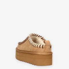 Colors of California Sabot Platform Tan