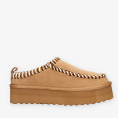 Colors of California Sabot Platform Tan