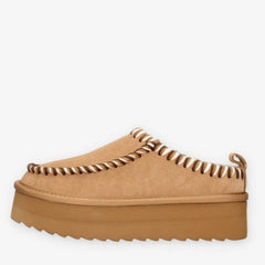 Colors of California Sabot Platform Tan