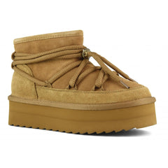 Colors of California Stivale Platform Mountain Look Tan