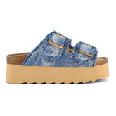 Colors of California BES41 Sandali Platform Denim