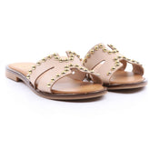 DiciottoPiù Sandalo Nude con Borchie Oro