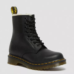 Dr. Martens 21797001 1460 Serena Anfibi con Pelliccia Sintetica Donna Nero