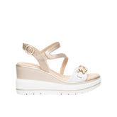 NeroGiardini Sandali Donna Bianco/Oro