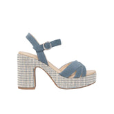 NeroGiardini Sandali Donna Suede Avio