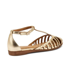 Frau 03X7 Sandalo in Pelle Laminata Platino