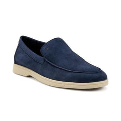 Frau 32B0 Slip-on in Pelle Scamosciata Blu Scuro