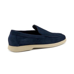 Frau 32B0 Slip-on in Pelle Scamosciata Blu Scuro