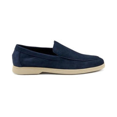 Frau 32B0 Slip-on in Pelle Scamosciata Blu Scuro