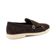 Frau 32D2 Mocassino con Doppia Fibbia Cacao