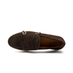 Frau 32D2 Mocassino con Doppia Fibbia Cacao