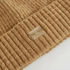 Gaudì Berretto Beanie in Maglia Camel