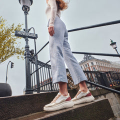 Geox D45NHB Sneakers White/Lt Gold