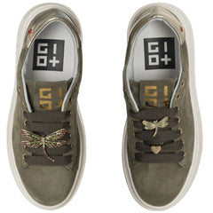 Gio+ Sneakers in Camoscio Verdi