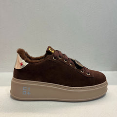 Gio+ Sneakers in Camoscio Cioccolato