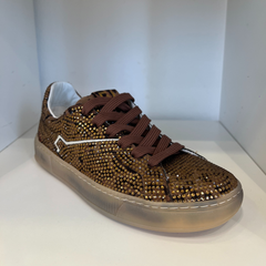 Gio+ Blue 50S Sneakers con Strass Donna Leopard