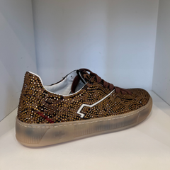 Gio+ Blue 50S Sneakers con Strass Donna Leopard