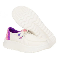 Hey Dude Wendy Peak Chambray Woven White/Pink