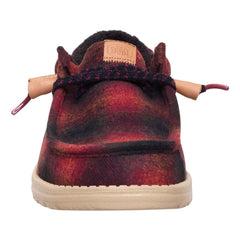 Hey Dude Wally Cozy Plaid 44341 Uomo Red Plaid/Black