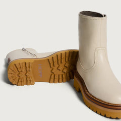 Hoff Bota Stivaletto in Pelle Office Off White