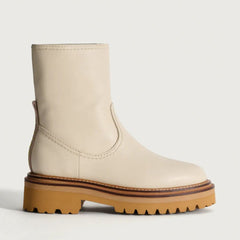 Hoff Bota Stivaletto in Pelle Office Off White