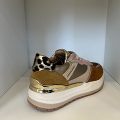 Janet & Janet J411 Sneakers Donna Cuoio/Gold