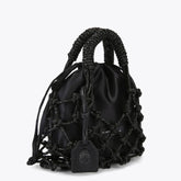 Kurt Geiger Borsa Piccola Macrame Crystal Black