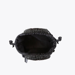 Kurt Geiger Borsa Piccola Macrame Crystal Black