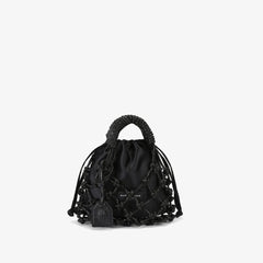 Kurt Geiger Borsa Piccola Macrame Crystal Black