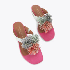 Kurt Geiger Sandalo con Pompon Multicolor