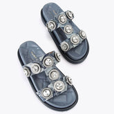 Kurt Geiger Sandalo Orson Crystal Denim