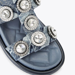 Kurt Geiger Sandalo Orson Crystal Denim