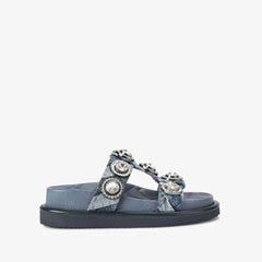 Kurt Geiger Sandalo Orson Crystal Denim